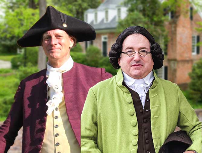 Richard Henry Lee and George Mason character actors